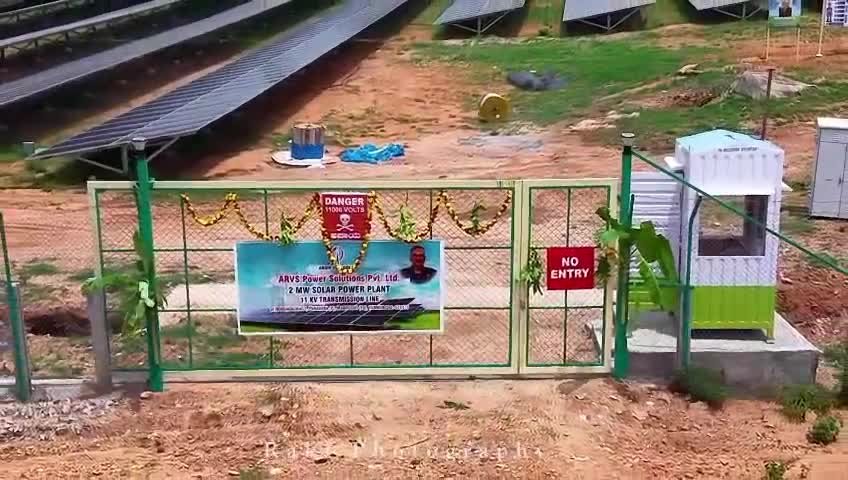 Solar power plant project video preview