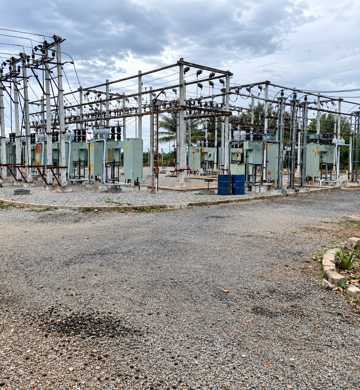 Electrical power station equipment