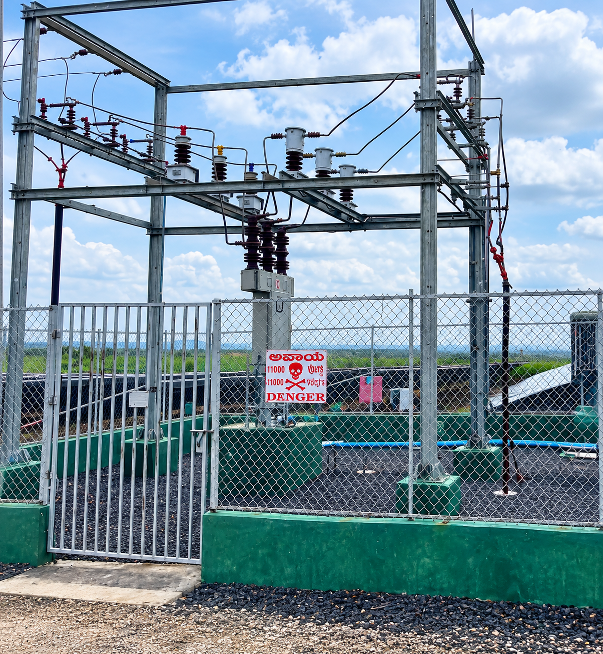 High voltage electrical substation equipment